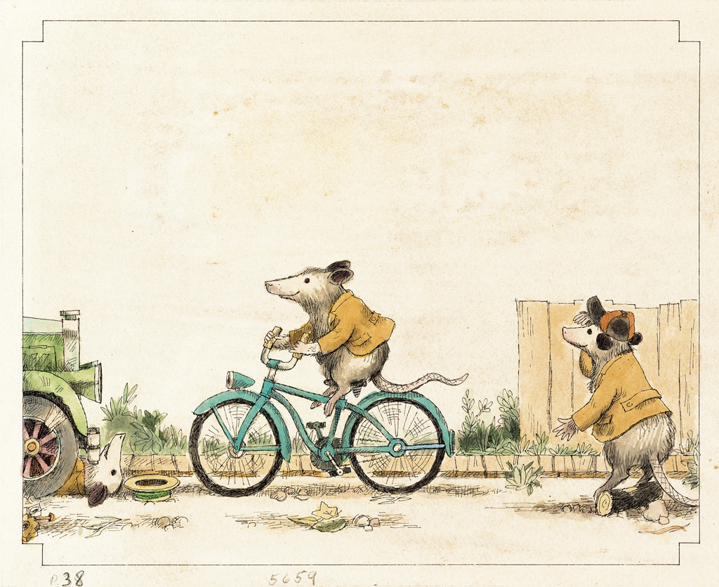 (CHILDRENS) JOHN E. JOHNSON. Biking to Town.